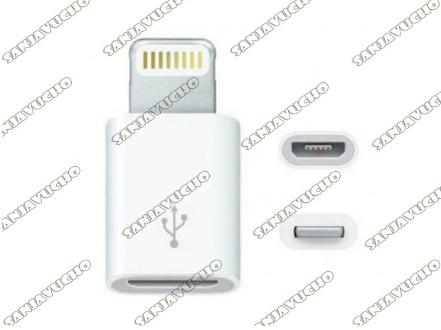 &+ ADAPTADOR MICRO USB A IPHONE